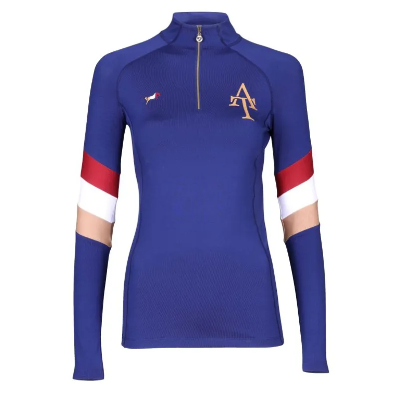 Aubrion Team Long Sleeve Base Layer in Navy